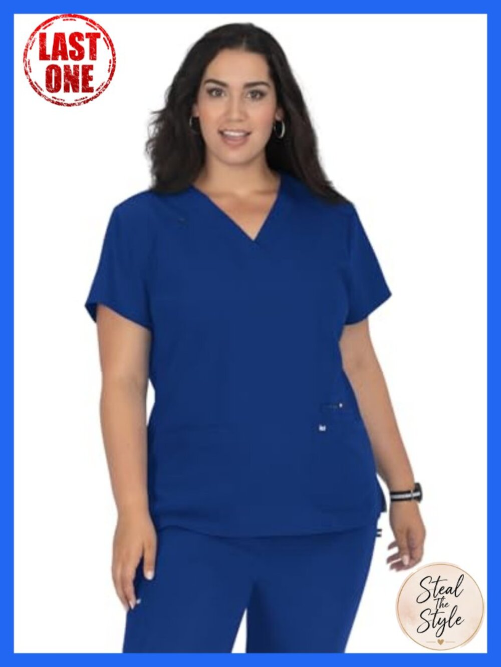 KOI Next Gen Women's 3 Pocket V-Neck Scrub Top 4-Way Stretch